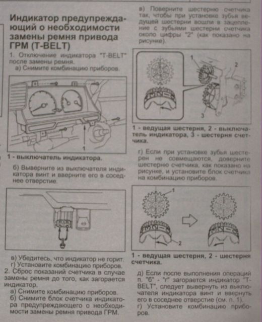 Винт сброса счетчика